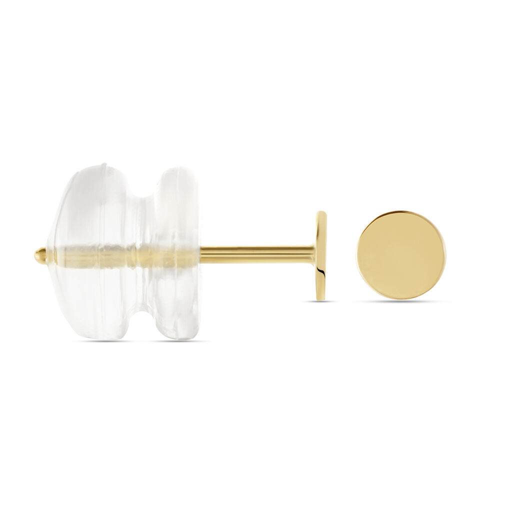 Damen Ohrstecker Gold 375 (9 Karat) Kreis