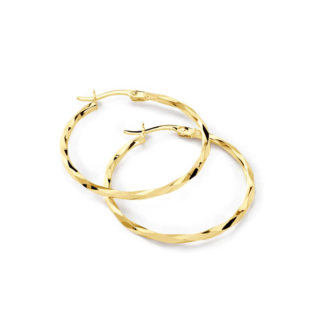 Damen Creolen Gold 585 Elise 2,96cm 25,00mm - Creolen Damen | OROVIVO