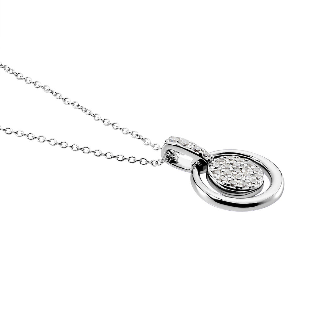 Damen Collier Silber 925 Zirkonia Jess 2 - Halsketten Damen | OROVIVO