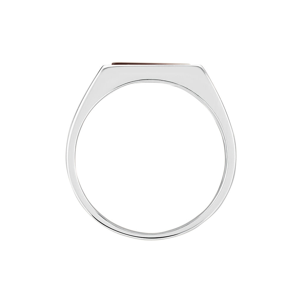 Herren Ring Silber Silber 925 Onyx Schwarz Philip 19,10mm 1,25mm  - Ringe mit Stein Herren | OROVIVO