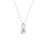 KARTER Unisex Collier Silber Silber 925 Rechteckig B 1,6 mm