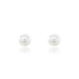 Damen Perlenohrringe Silber 925 Zuchtperlen 7-8mm - Ohrstecker Damen | OROVIVO