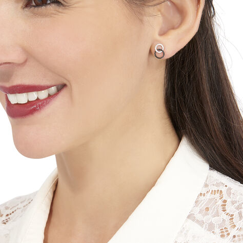 Damen Ohrstecker Weißgold 375 Diamanten 0,148ct - Ohrstecker Damen | OROVIVO