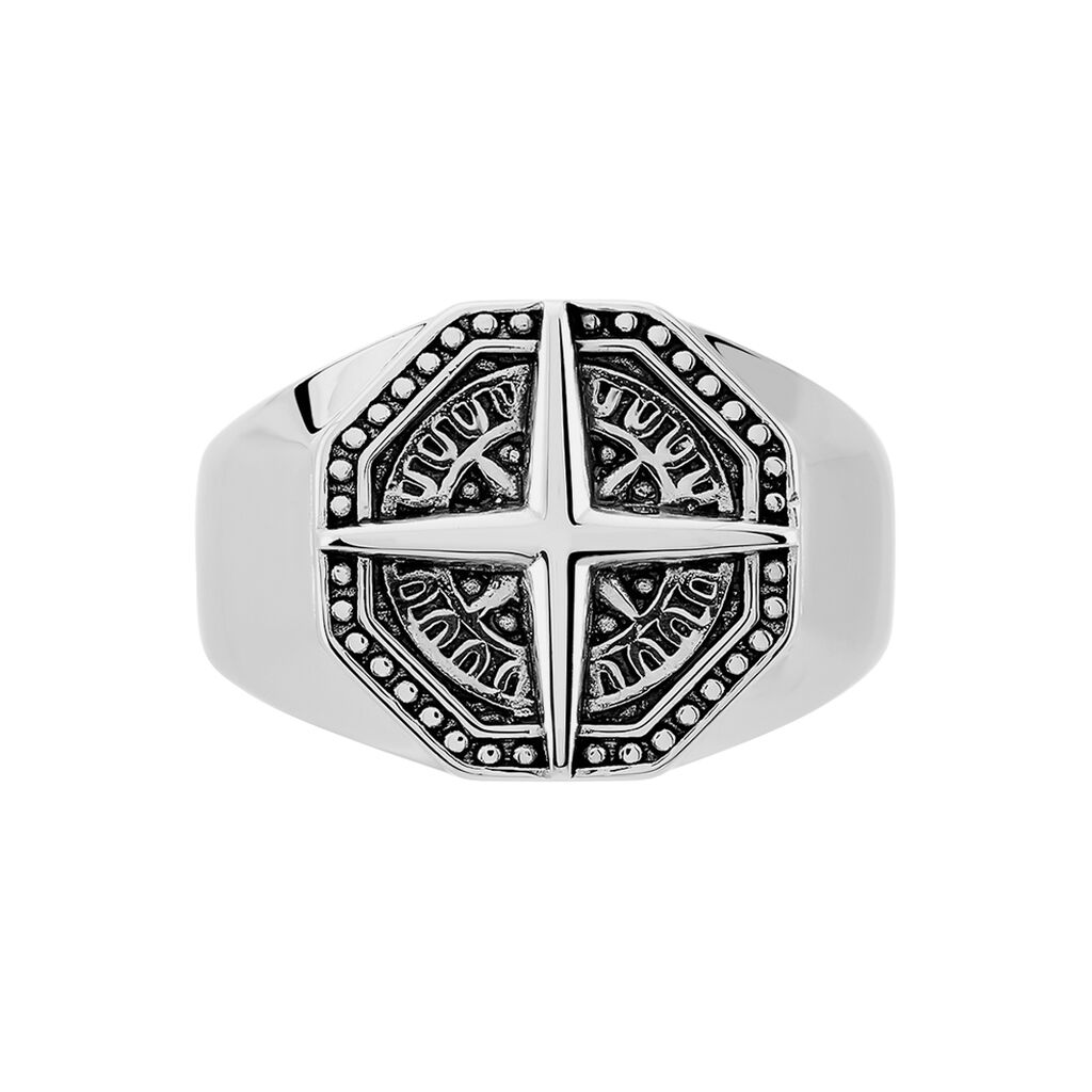 Herren Siegelring Silber 925 Kompass  - Siegelringe Herren | OROVIVO