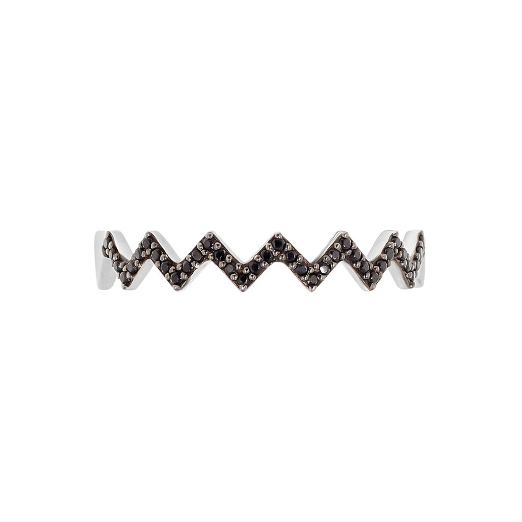 Bague Or Weiss Abby-gaelle Oxydes Noirs - Spannringe Damen | OROVIVO