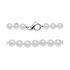 ALDEPHIA 1 Damen Collier Silber 925 Zuchtperle Perlmutt