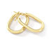 Oval Damen Creolen Gold 375 (9 Karat)