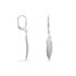 NJOLA 2 Damen Ohrringe Lang Silber 925 Feder