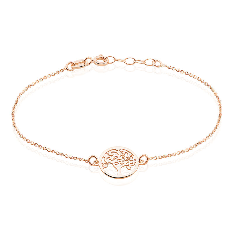 Bracelet Argent Rose Arbre De Vie - Spannringe Damen | OROVIVO