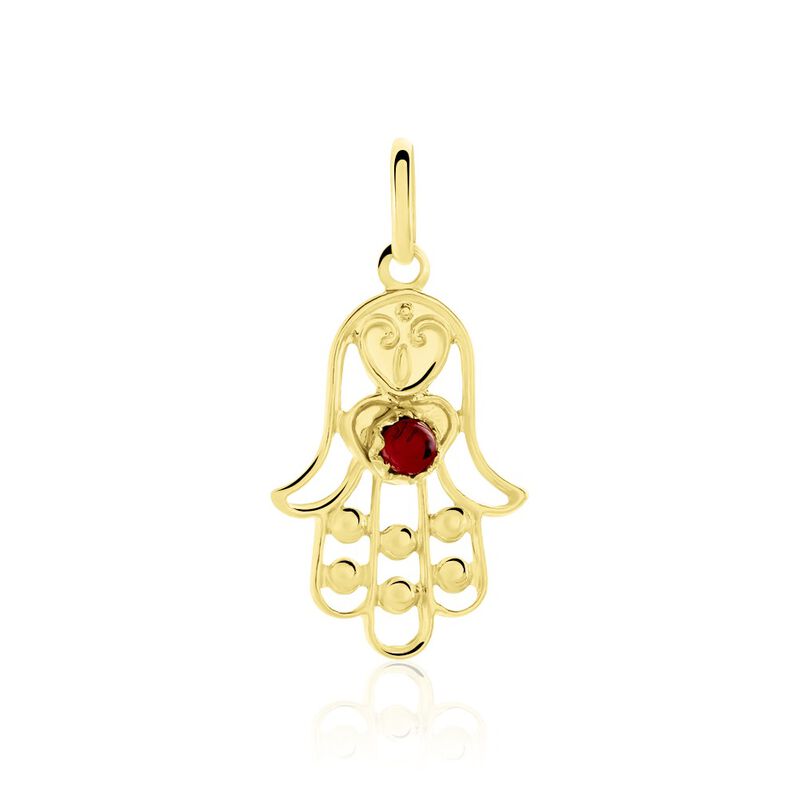 Pendentif Fatima Or Jaune Oxyde De Zirconium - Spannringe Familie | OROVIVO