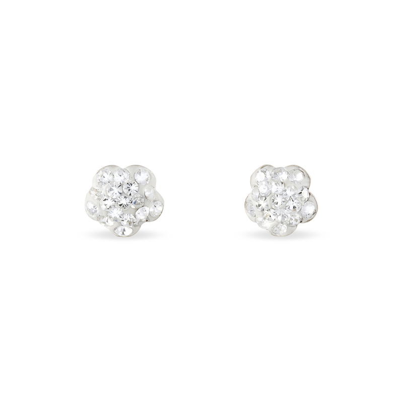 Boucles D'oreilles Puces Marie-guylene Or Jaune Strass - Spannringe Damen | OROVIVO