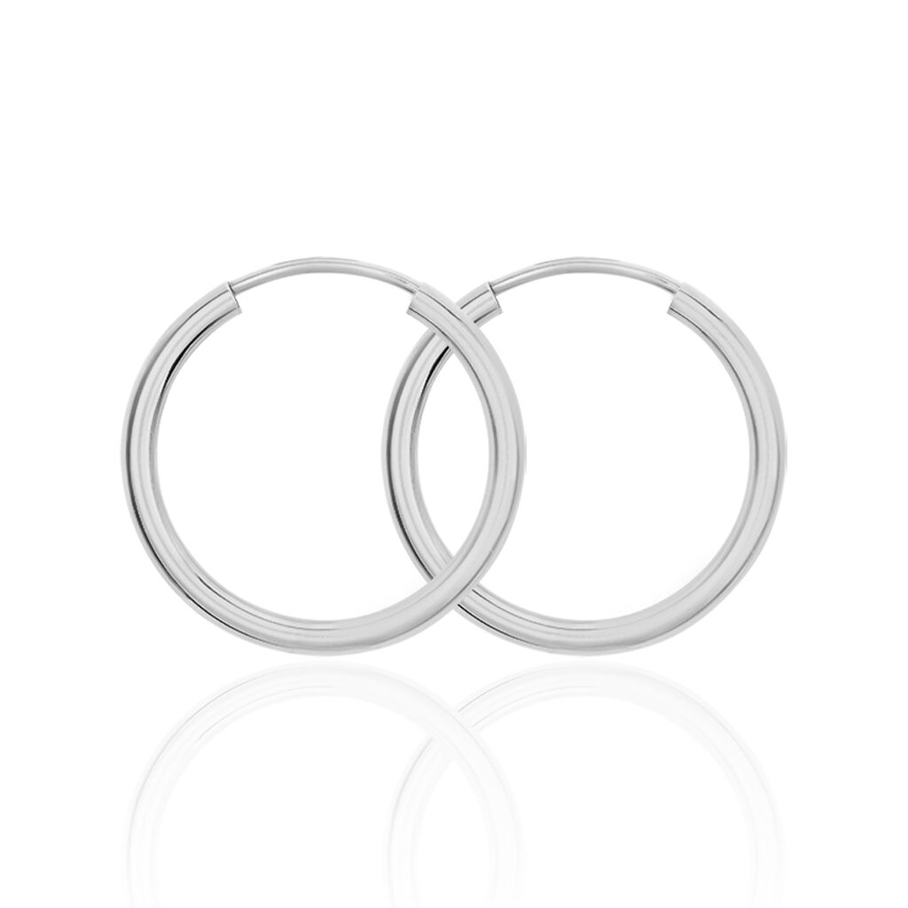 MALIN Damen Creolen Silber 925 B 1 mm