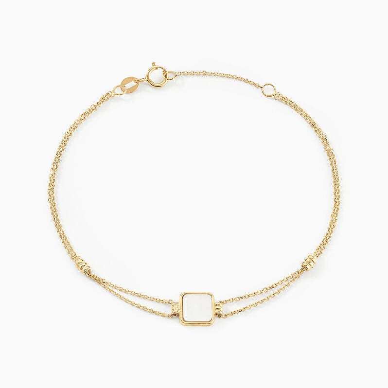 Bracelet Caron Or Jaune Nacre - Spannringe Damen | OROVIVO