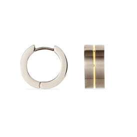 Boccia Damen Creolen Titan Bicolor 14mm 0503-03 - Creolen Damen | OROVIVO