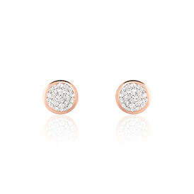Damen Ohrstecker Roségold 375 Kristall Edmee - Ohrstecker Damen | OROVIVO