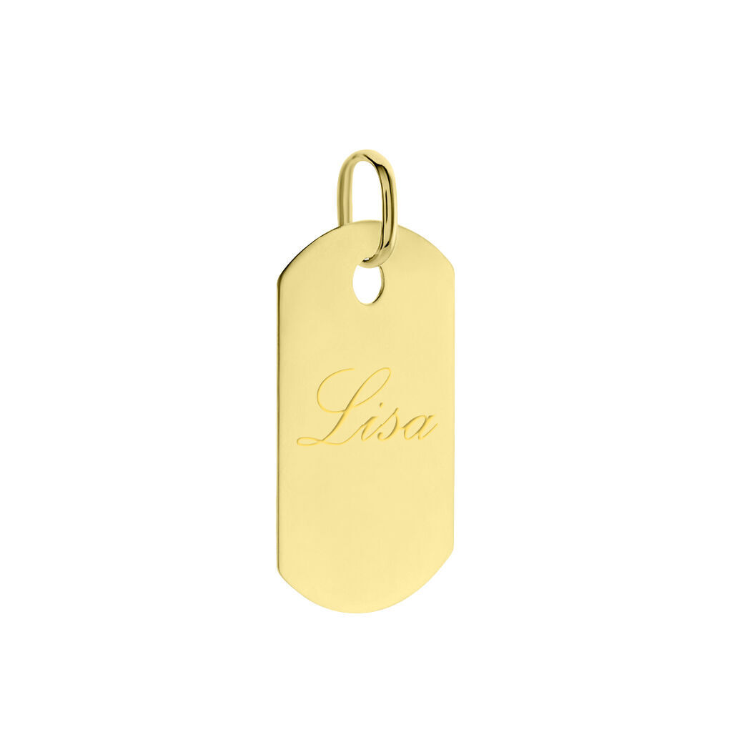 Kettenanhänger mit Gravur Gold 375 Bente - Anhänger mit Gravur Unisex | OROVIVO