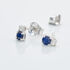 ELISABETH Damen Ohrstecker Wei&szlig;gold 585 (14 Karat) Saphir Blau 0,27 ct