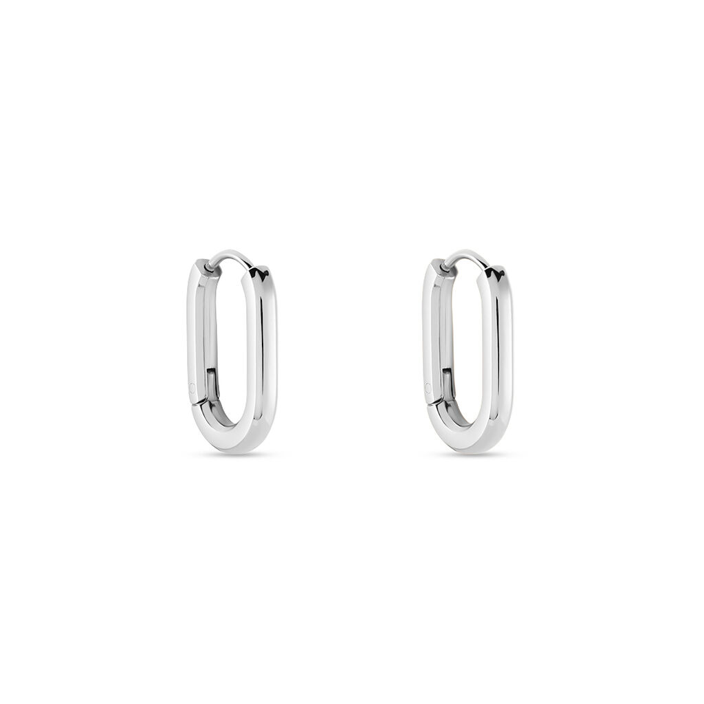 Damen Creolen Edelstahl Ohne Stein Sarahi 21,00mm  - Creolen Damen | OROVIVO