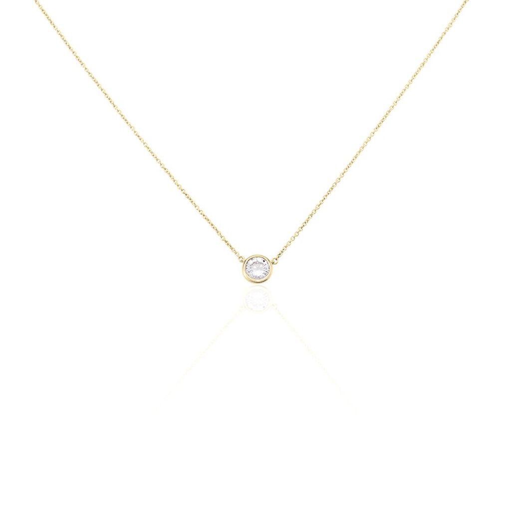 Damen Collier Vergoldet Zirkonia Malena 8,00mm - Halsketten Damen | OROVIVO