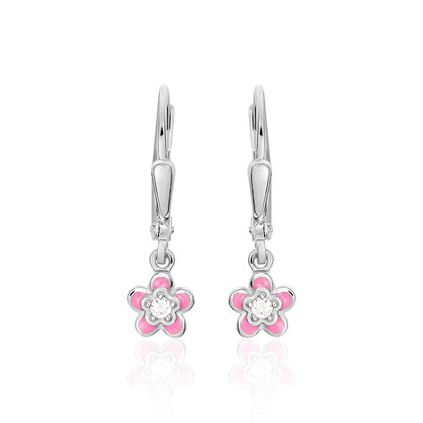 Kinder Ohrhänger Silber 925 Zirkonia Blume Zinedine - Ohrhänger Kinder | OROVIVO