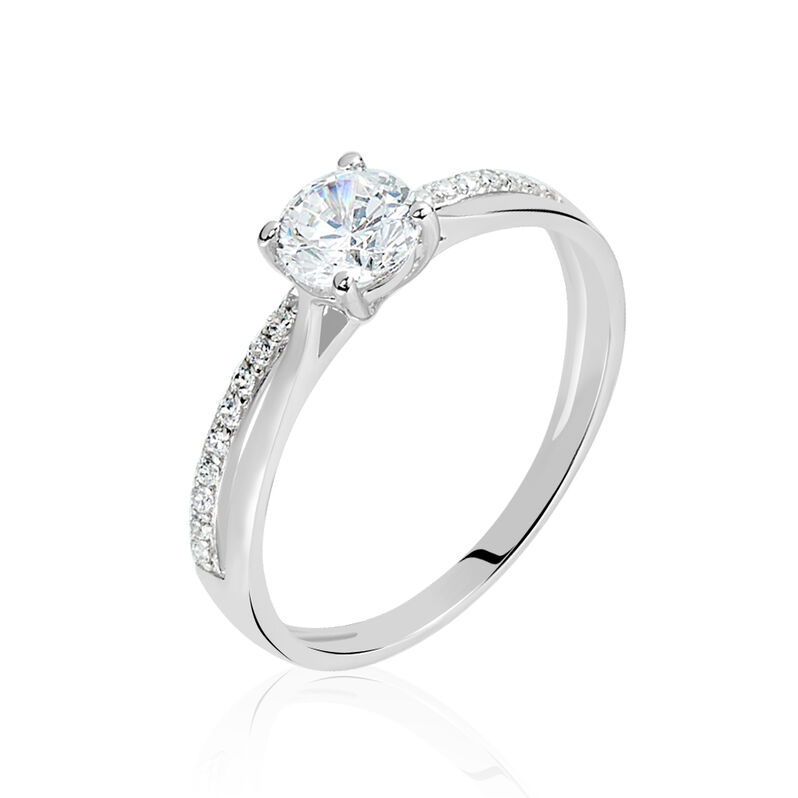 Damenring Weißgold 375 Zirkonia - Verlobungsringe Damen | OROVIVO