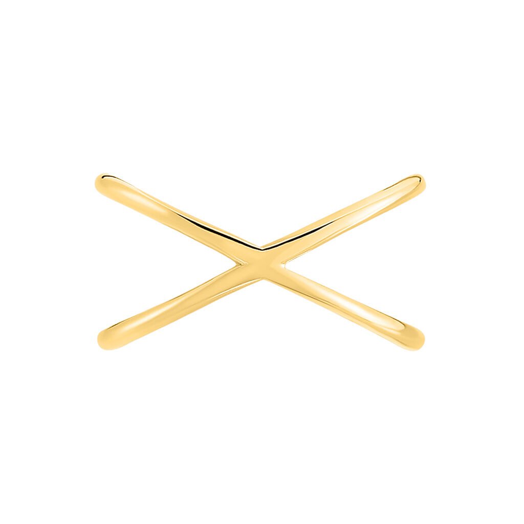 ALIANNA Damen Ring Edelstahl vergoldet