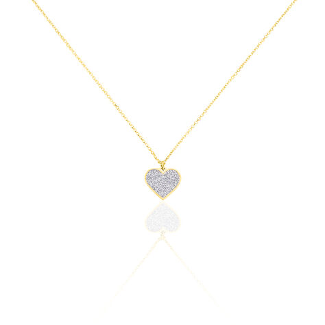 Damen Halskette Gold 375 Herz Silber - Halsketten Damen | OROVIVO
