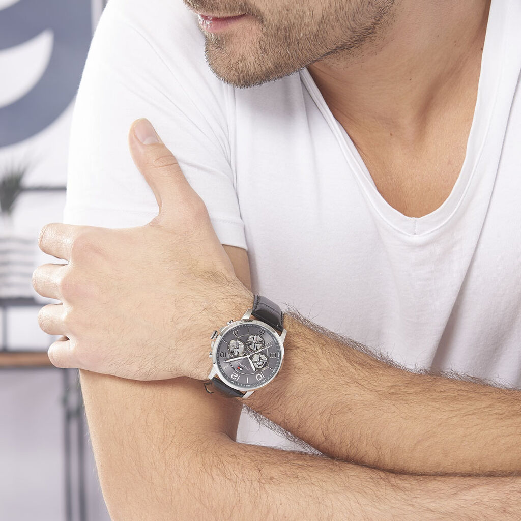Montre Tommy Hilfiger Gris - Spannringe Herren | OROVIVO
