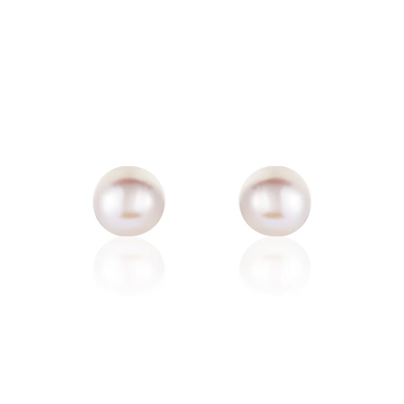 KESA PERLE BUTTON Damen Ohrstecker Gold 375 (9 Karat) Zuchtperle Perlmutt - Ohrstecker Damen | OROVIVO