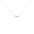 CECILE 1 Damen Collier Weißgold 375 (9 Karat) Diamant Weiß 0,07 ct Balken