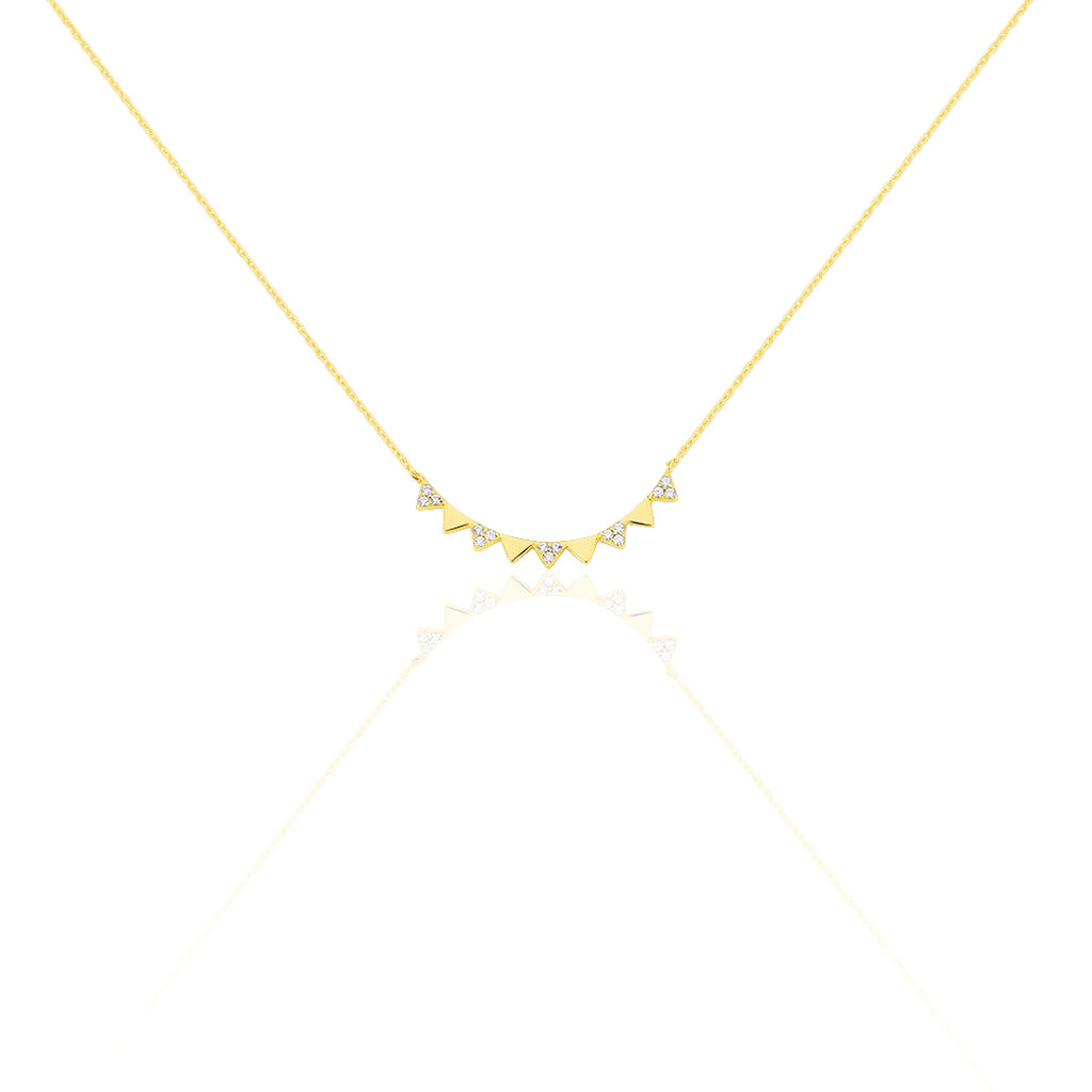 Collier Or Jaune Albanne Oxydes - Spannringe Damen | OROVIVO