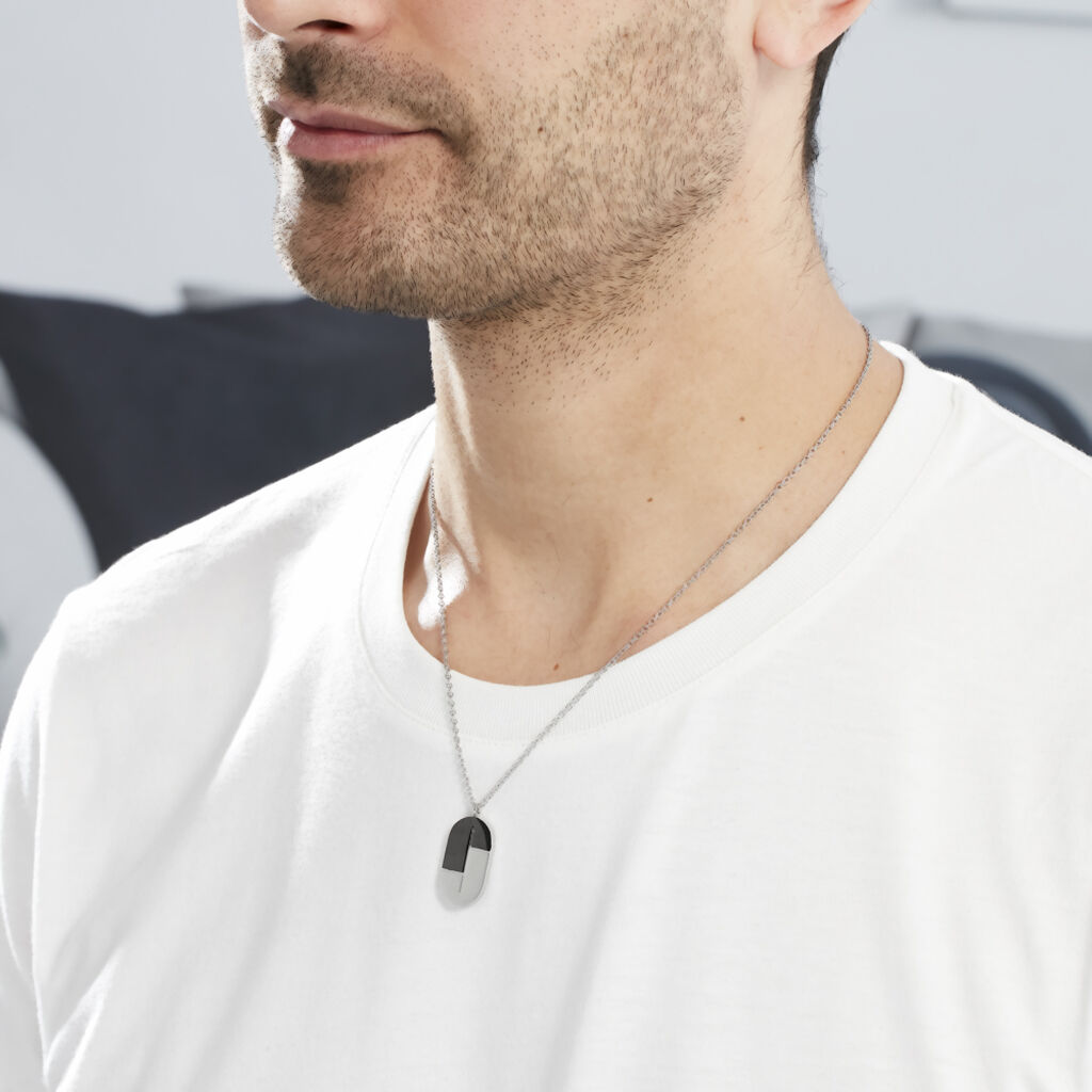 Collier Jourdan Acier Ovale - Spannringe Herren | OROVIVO