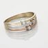 SUPERPOSITION 3 Damen Ring Gold Tricolor Gold / Wei&szlig; / Ros&eacute; 375 (9 Karat) Diamant Wei&szlig; 0,09 ct