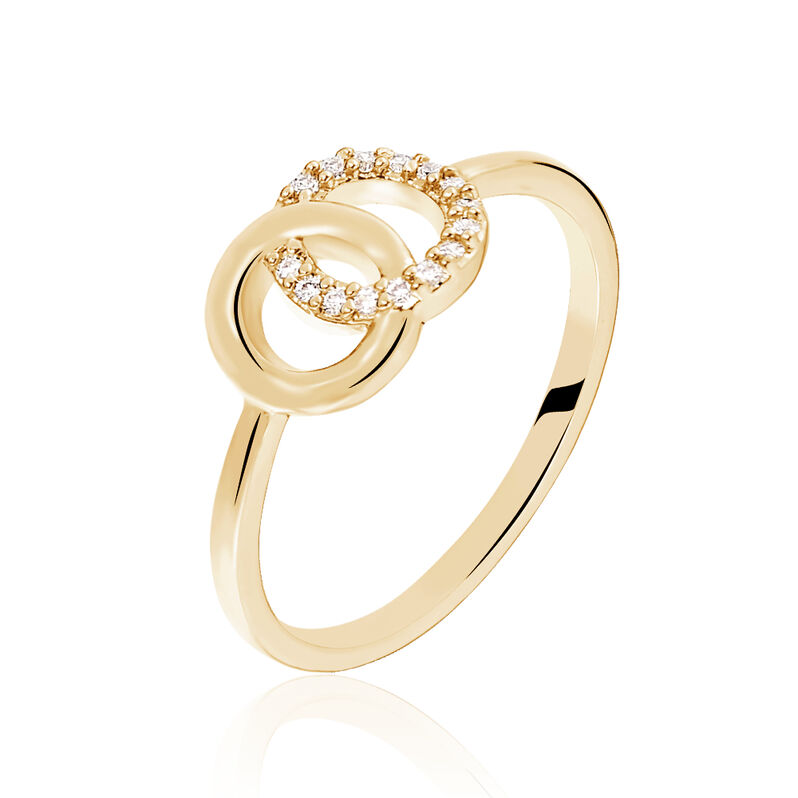 Bague Plaque Or Jaune Oxydes - Spannringe Damen | OROVIVO