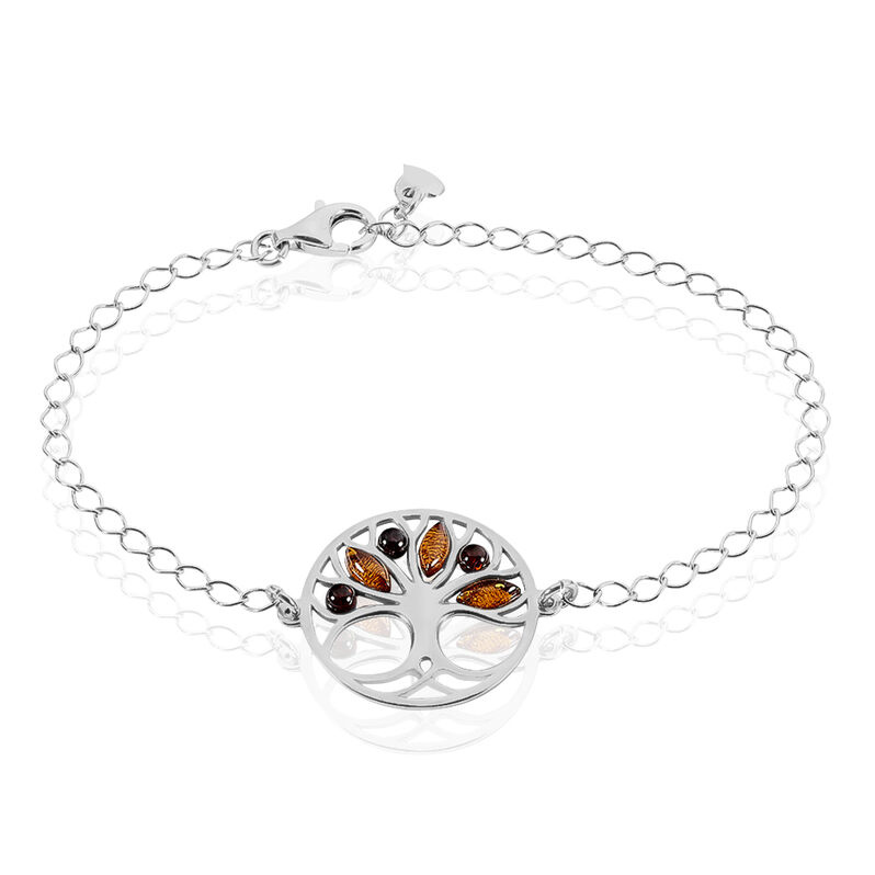 Bracelet Emma Argent Rhodie Arbre De Vie - Spannringe Damen | OROVIVO