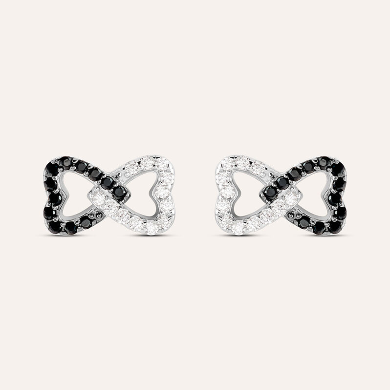 Orecchini Lobo Silver Shine Argento Rodiato Cubic Zirconia - Spannringe Damen | OROVIVO