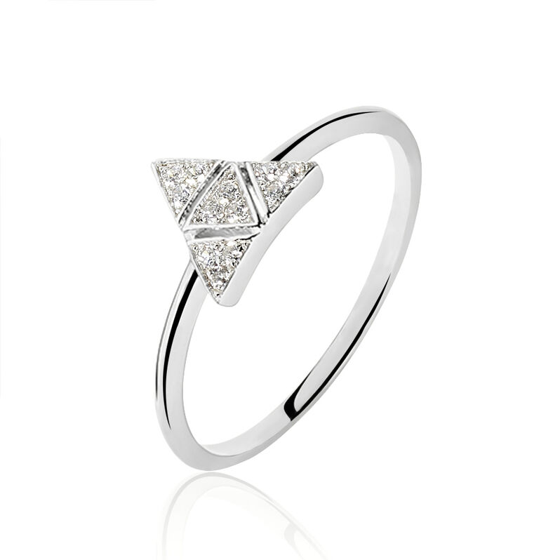 Bague Mathilde Argent Triangle - Spannringe Damen | OROVIVO