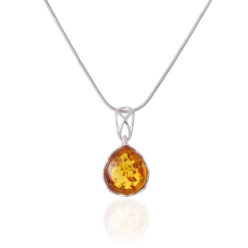 Collier Ceese Argent Blanc Ambre - Spannringe Damen | OROVIVO