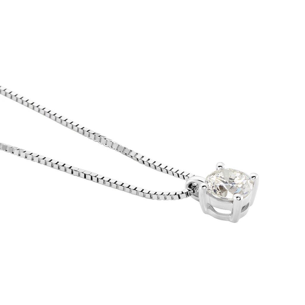 Damen Collier Weißgold 750 Diamant 0,26ct Firenze - Halsketten Damen | OROVIVO