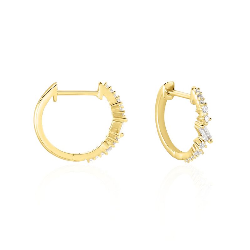 Créoles Ananias Or Jaune Diamant - Spannringe Damen | OROVIVO