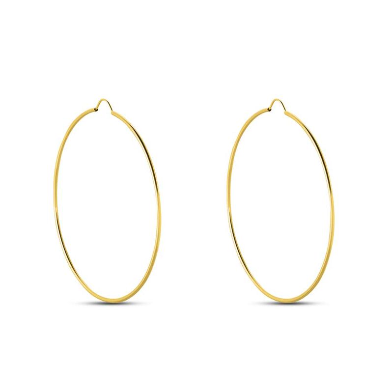 Orecchini A Cerchio Toujours Oro Giallo - Spannringe Damen | OROVIVO