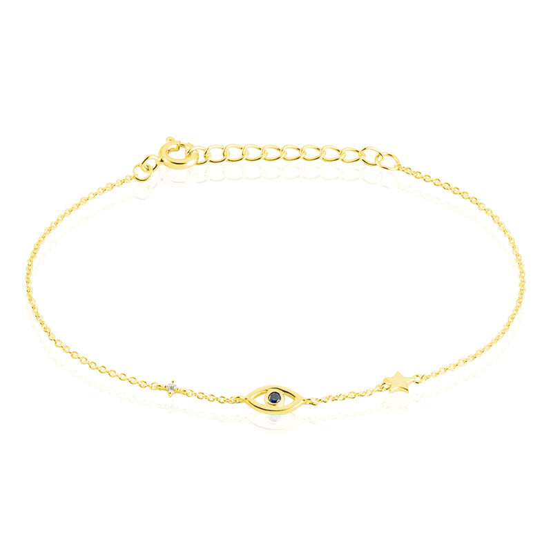 Bracelet Ndeye Argent Jaune Oxyde De Zirconium - Spannringe Damen | OROVIVO