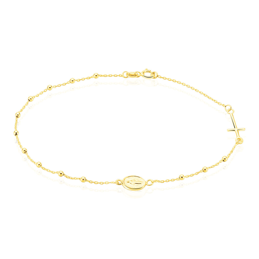 🦚 Damenarmband Gold 375 Kreuz, Armband ohne Stein 🦚 Damenarmband Gold 375 Kreuz, Armband ohne Stein