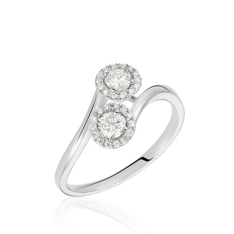 Damen Ring Weißgold 750 Diamant 0,53ct Yo  - Ringe mit Stein Damen | OROVIVO