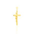 Kreuz Anh&auml;nger Gold 375 Bicolor Kristalle Jesus Christus Zippora