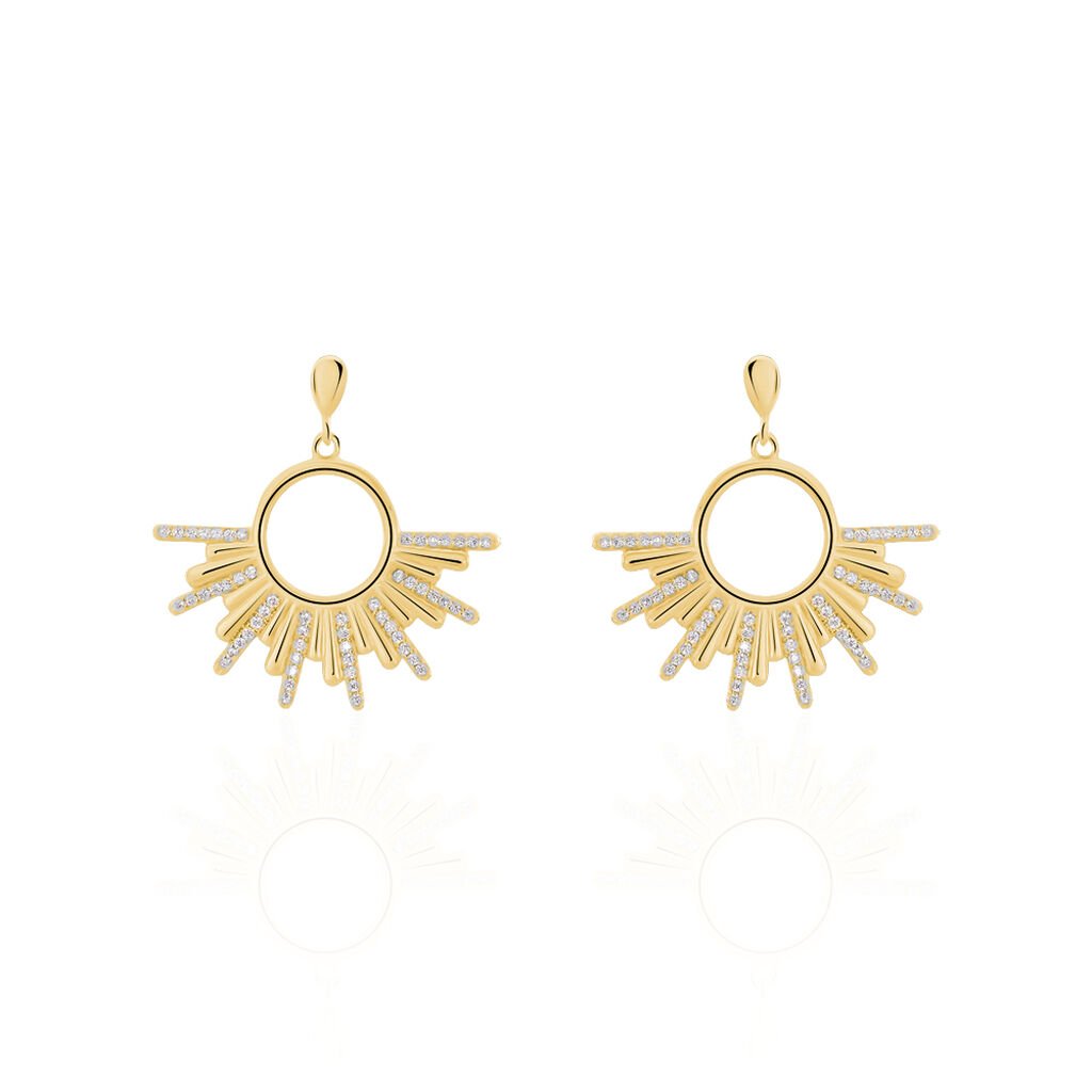 Boucles D'oreilles Plaque Or Adena - Spannringe Damen | OROVIVO