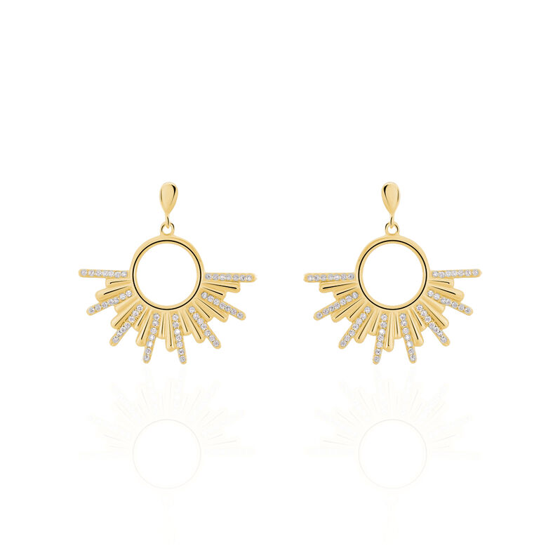 Boucles D'oreilles Plaque Or Adena - Spannringe Damen | OROVIVO