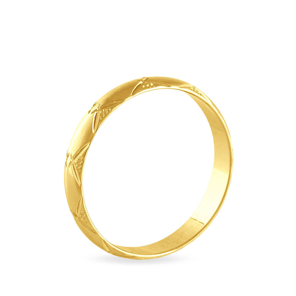 Alliance Harmonie Demi Jonc Classique Or Jaune - Spannringe Familie | OROVIVO