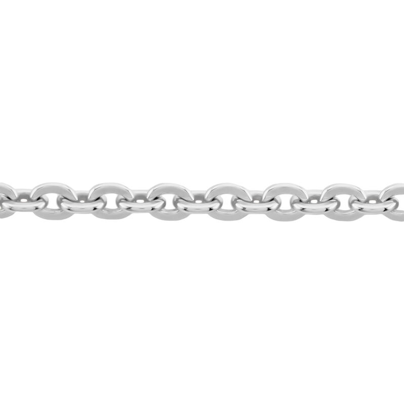 ANKER FLACH 1 Damen Kette Wei&szlig;gold 375 (9 Karat) B 1,1 mm - Halsketten Damen | OROVIVO