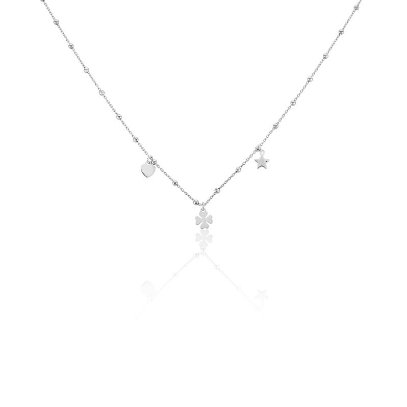Collier Shyama Argent Weiss - Spannringe Damen | OROVIVO